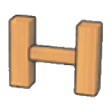 Paletto per recinto di legno 