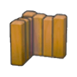 Divisorio di legno (angolo)