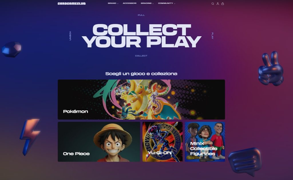 cardgameclub nuovo sito