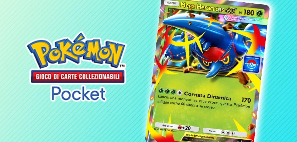 GCC Pokémon Pocket: è iniziato l’evento bonus Mega Heracross-ex