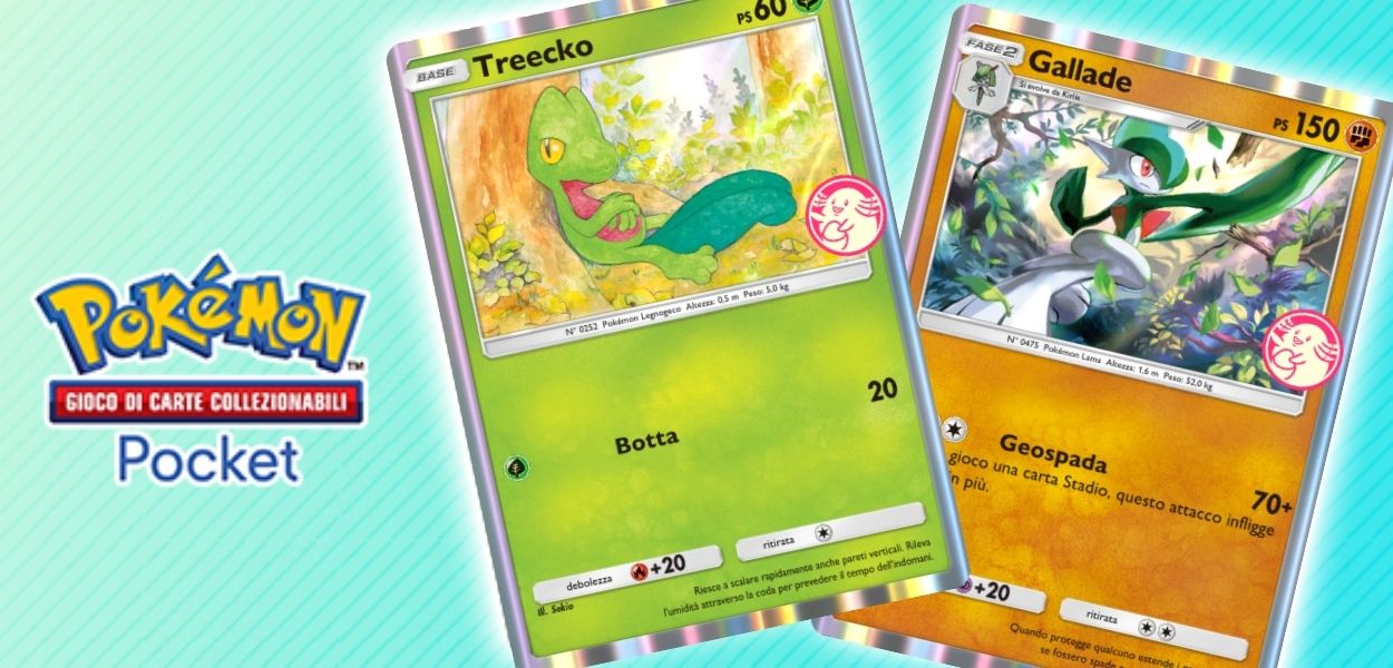 GCC Pokémon Pocket: è iniziato l’evento pesca misteriosa di Treecko e Gallade