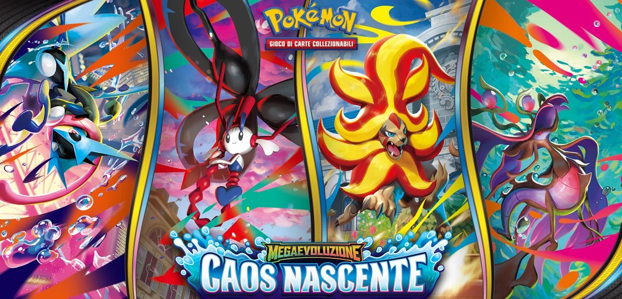 GCC Pokémon: l'espansione Megaevoluzione - Caos Nascente è ora disponibile in Italia