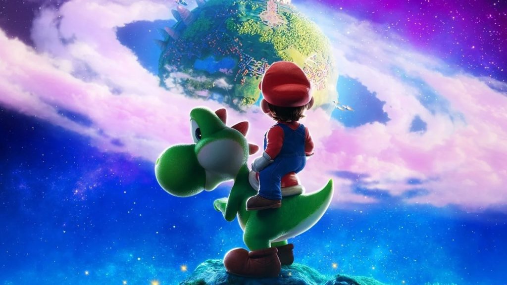 Mario e Yoshi in Super Mario Galaxy - il film