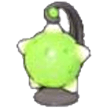 Lampada meteora verde