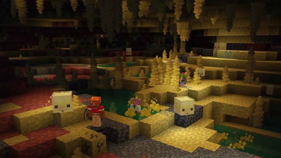 Caverne di zolfo in Minecraft
