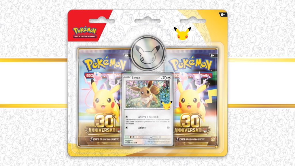 Confezione da due buste dell'espansione 30° Anniversario del GCC Pokémon