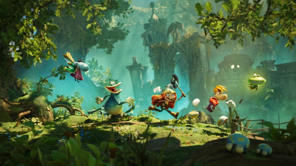 Rayman Legends Retold, raffiguranti Rayman, Globox, Barbara, Murfy e Teensy