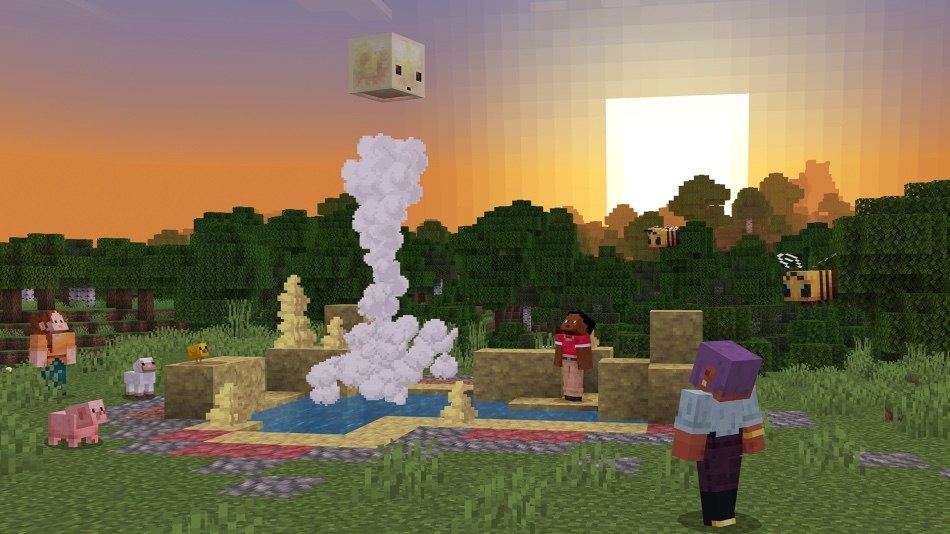 Geyser in Minecraft