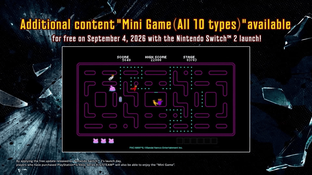 Minigioco PAC-MAN, My Hero Academia: All’s Justice