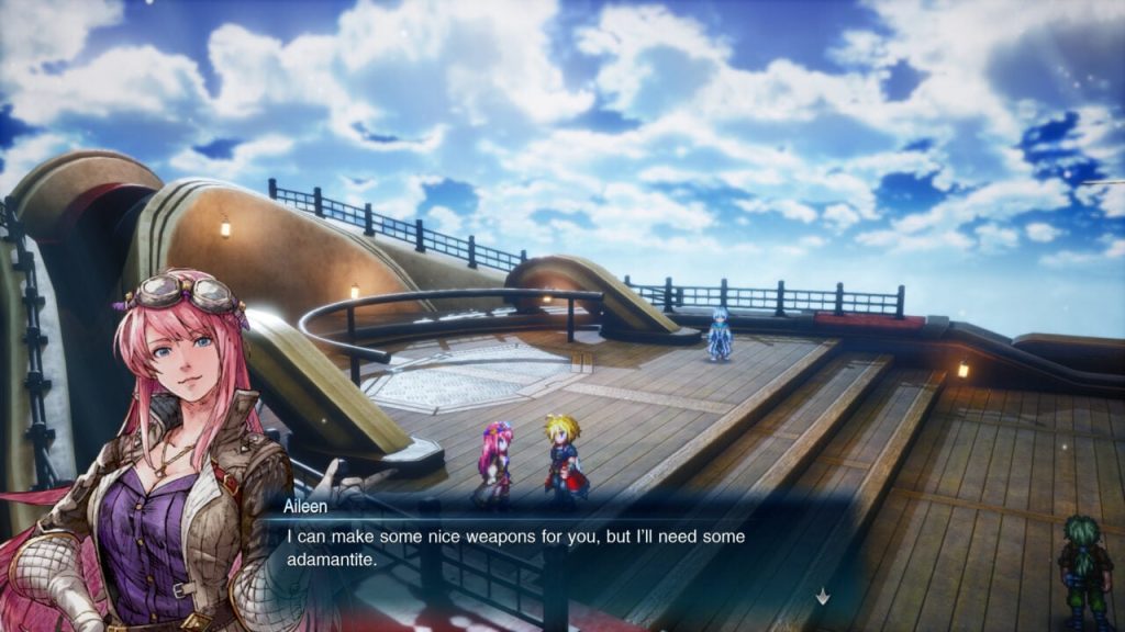Aileen che chiede Adamantite, Final Fantasy Resonance