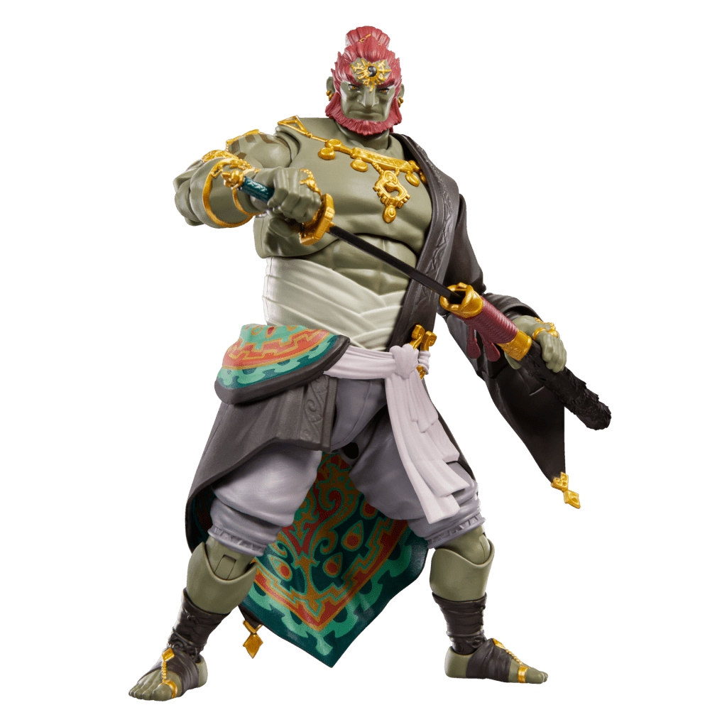 Action figure di Ganondorf che sgauina la Spada del Miasma, collezione Hasbro x Nintendo "Heroes of Hyrule"
