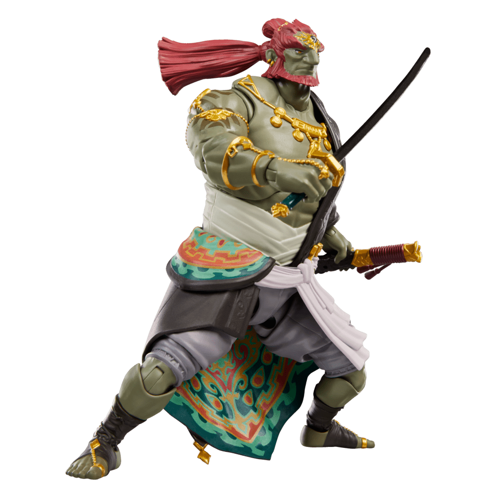 Action figure di Ganondorf in posa da combattimento, collezione Hasbro x Nintendo "Heroes of Hyrule"