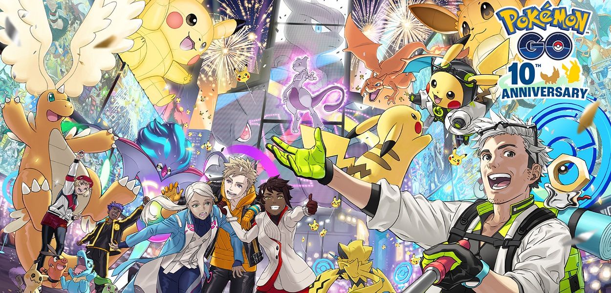Pokémon GO: rivelata l'illustrazione che celebra il 10° anniversario