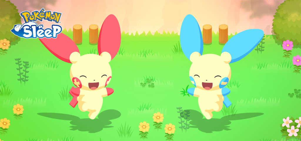 Plusle e Minun in Pokémon Sleep