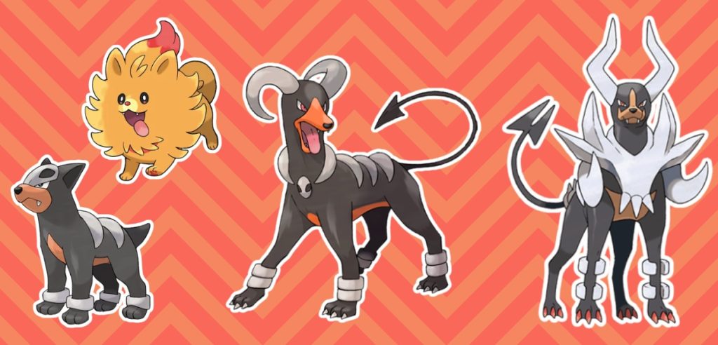 Pokemon-Pombon-Houndour-Houndoom-MegaHoundoom