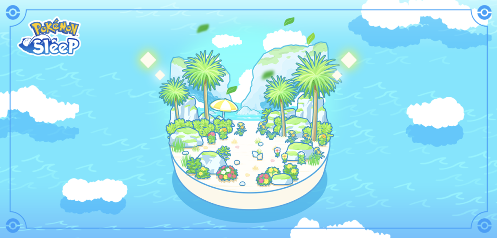 Pokémon Sleep Spiaggia Ciano (pro)