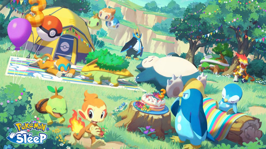 Festa terzo anniversario di Pokémon Sleep