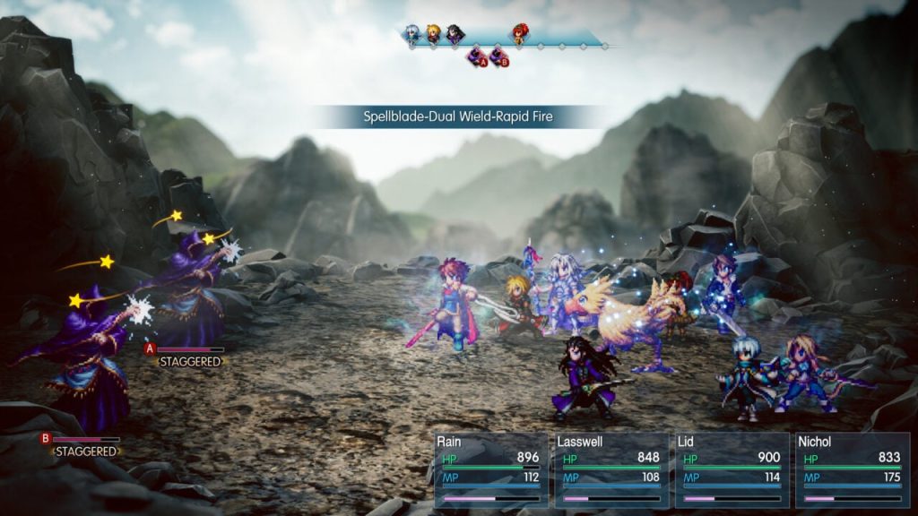 Schermata della battaglia, Final Fantasy Resonance