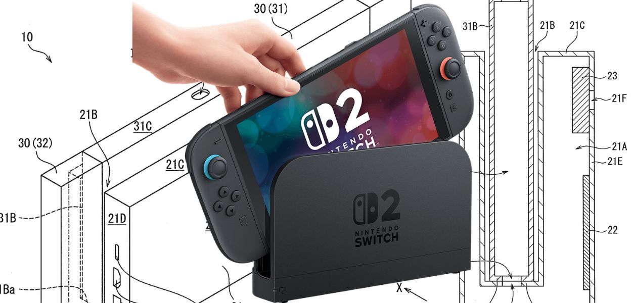 Un brevetto ufficiale mostra una dock universale compatibile con Nintendo Switch e Switch 2