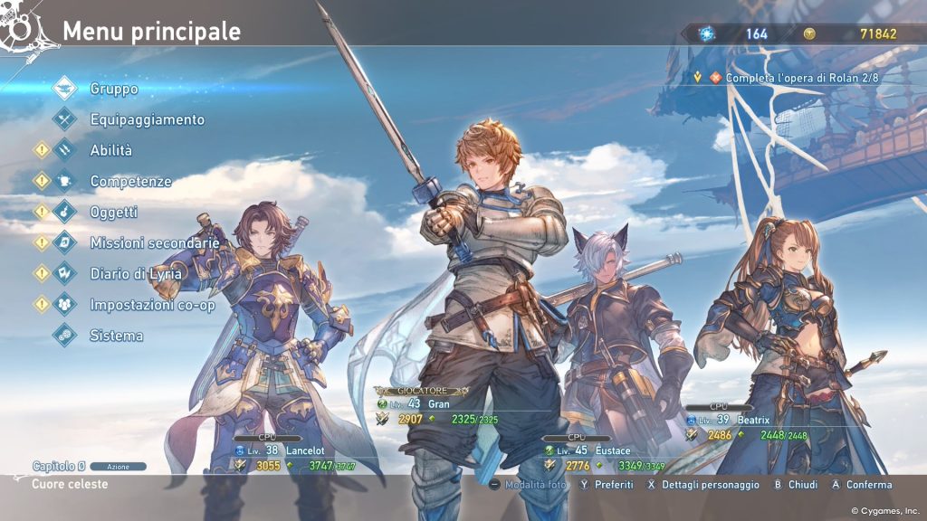granblue fantasy menu 2