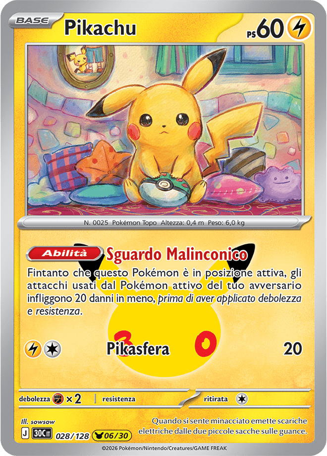 Pikachu 06 30° Anniversario