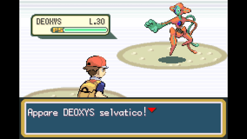 Deoxys Pokémon Rosso Fuoco e Verde Foglia