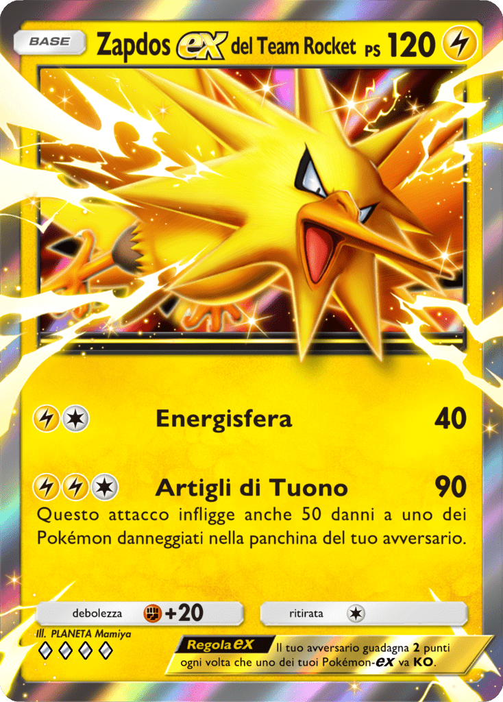 Zapdos-ex del Team Rocket
