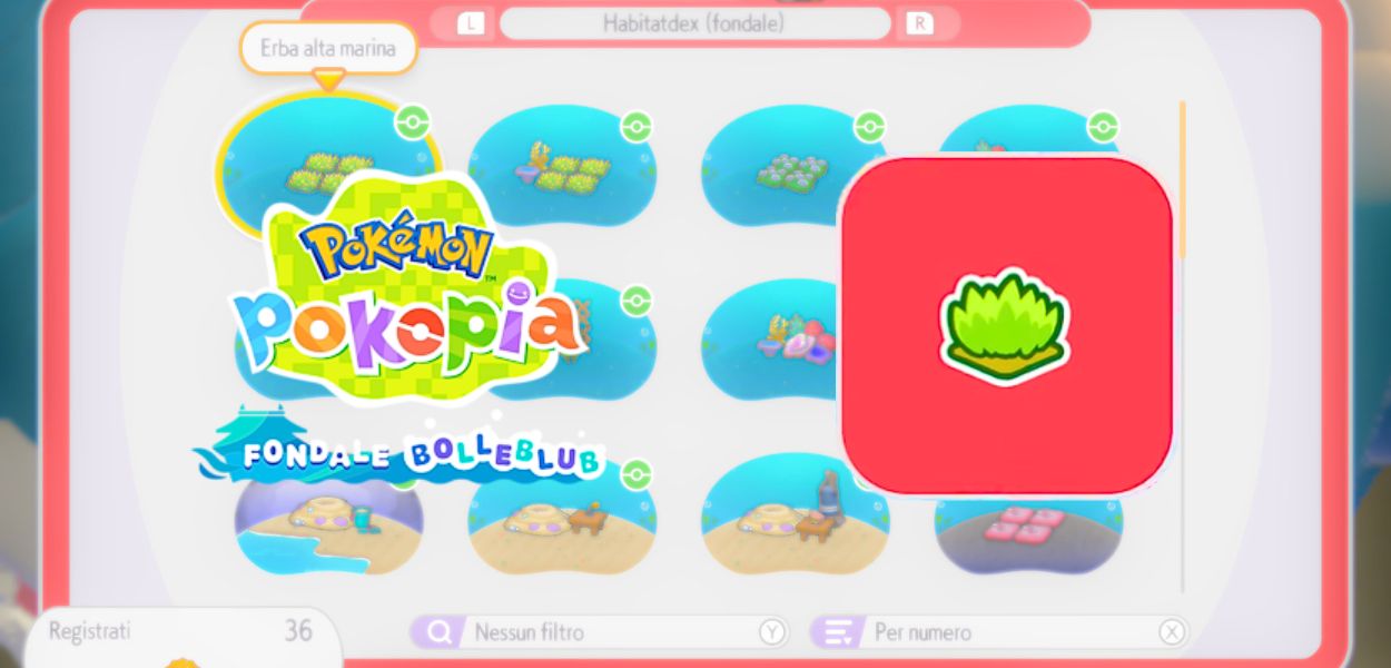 Guide Pokémon Pokopia: tutti gli habitat del Fondale Bolleblub