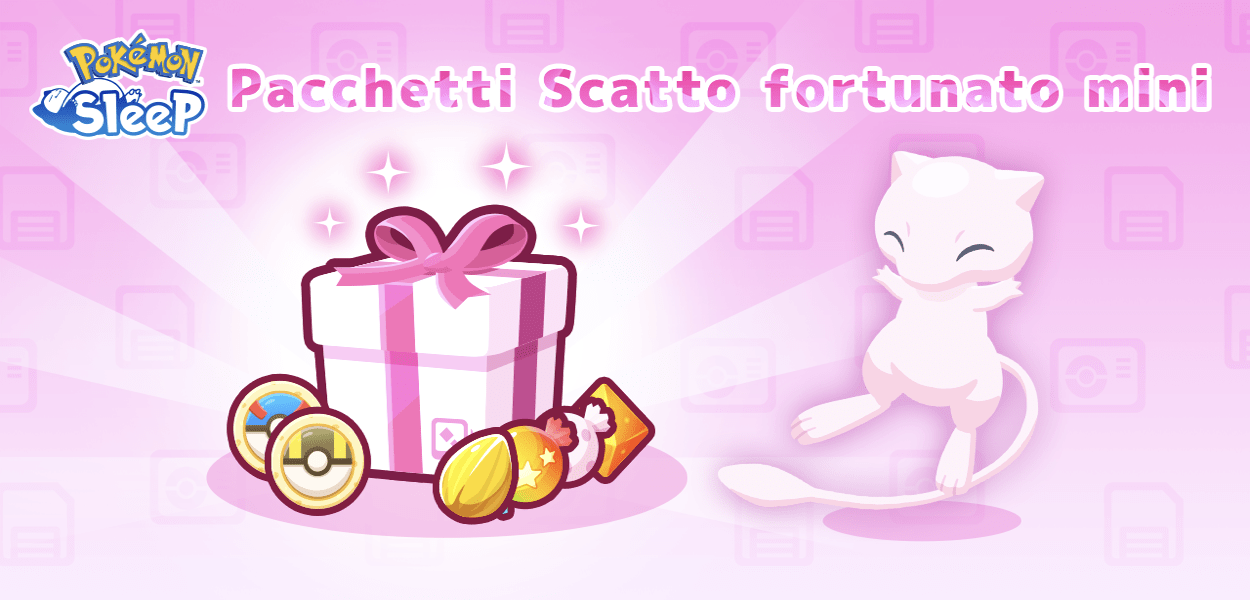 Pokémon Sleep Pacchetti Scatto fortunato mini