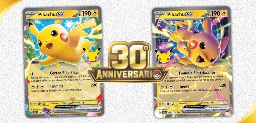 Pikachu-ex 30° Anniversario