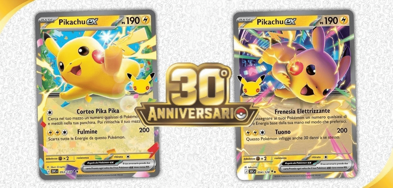 Pikachu-ex 30° Anniversario