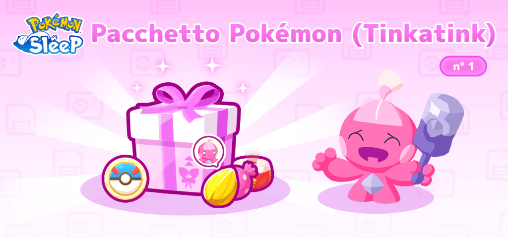 Pacchetto Pokémon (Tinkatink) n° 1, Pokémon Sleep