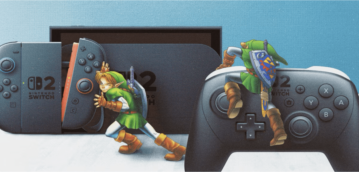 Trapelate le immagini di una Nintendo Switch 2 e del Pro Controller di Zelda