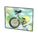 Poster con bicicletta 