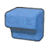 Roccia blu scavata