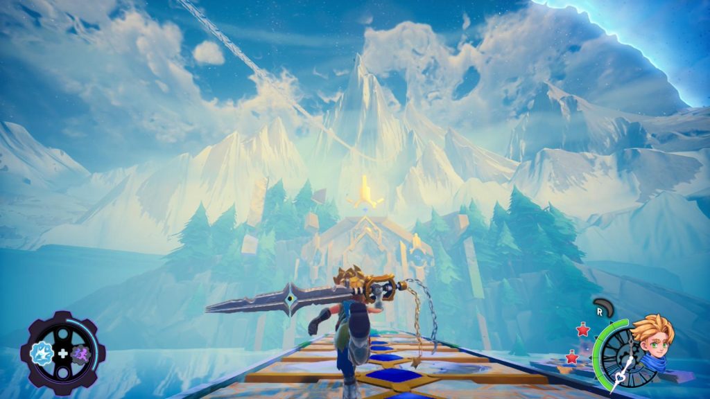 monti innevati duskfade