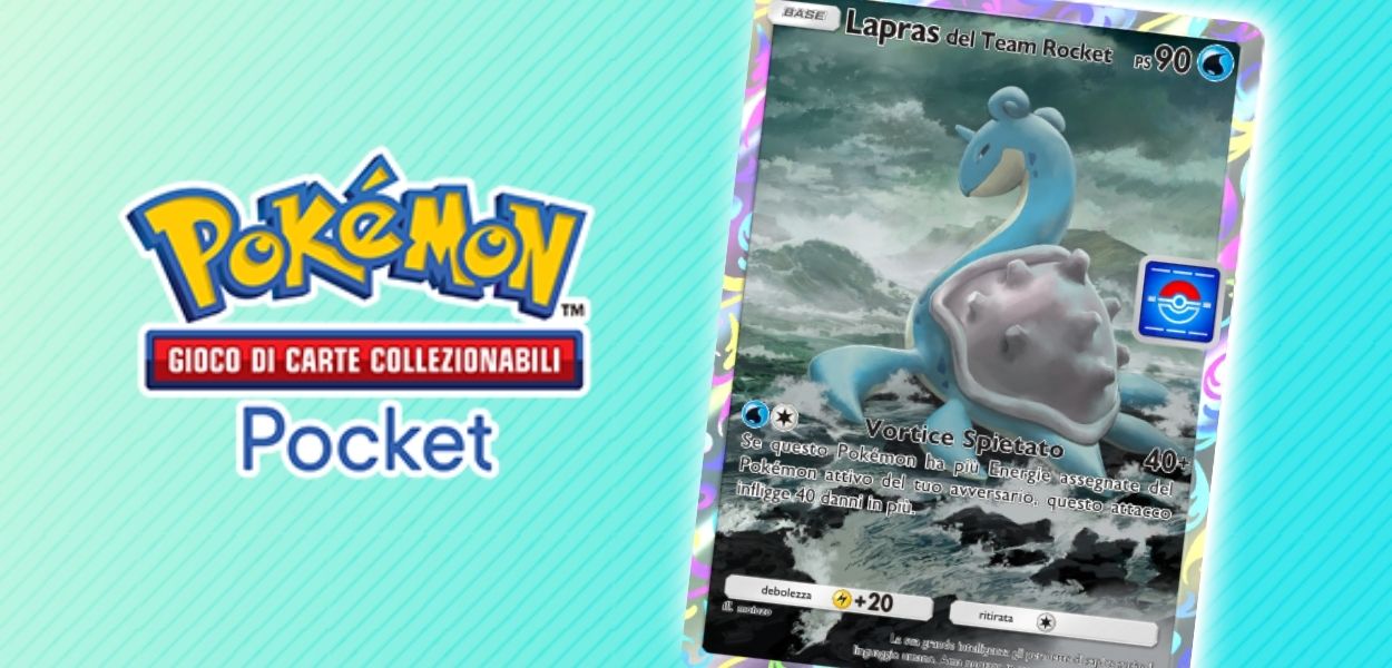 GCC Pokémon Pocket: è iniziato l’evento bonus Lapras del Team Rocket