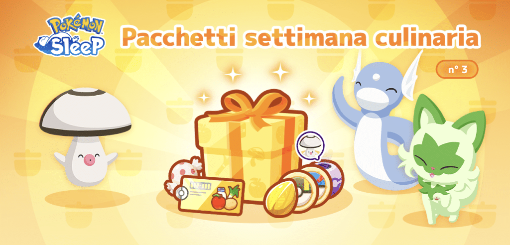 Pokémon Sleep Pacchetti settimana culinaria n°3