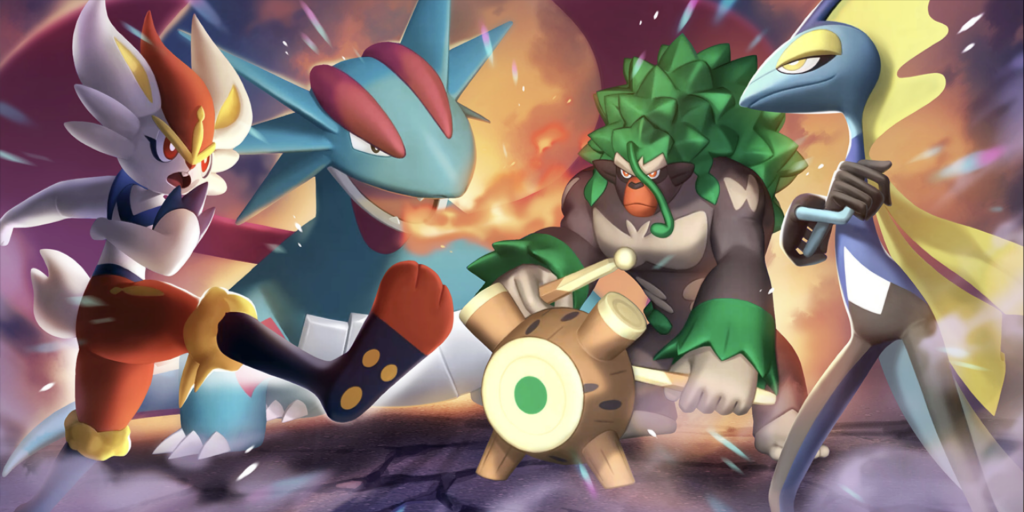 Rilaboom, Inteleon, Salamence e Cinderace, Pokémon Champions
