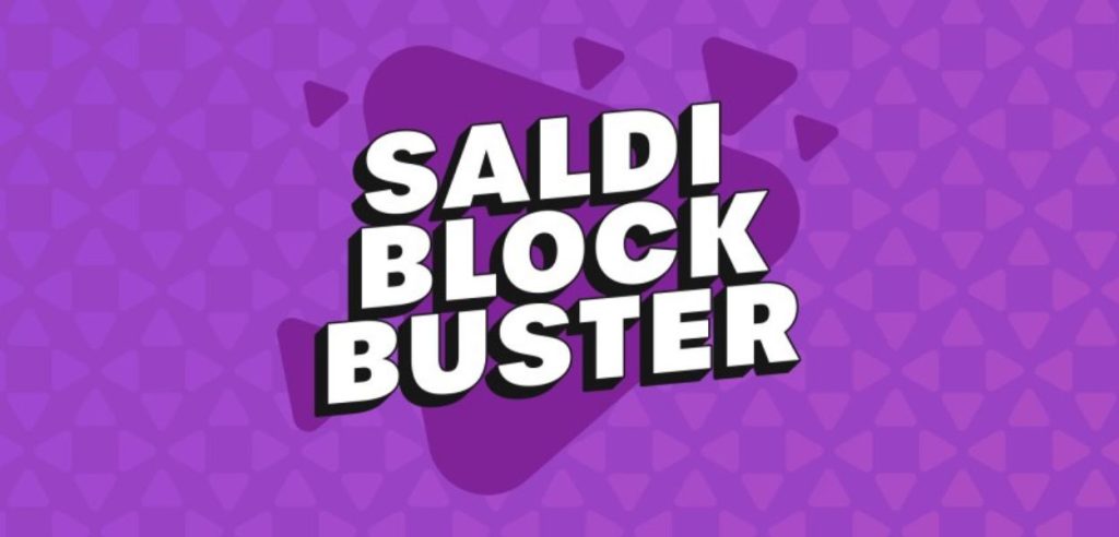 copertina saldi block buster