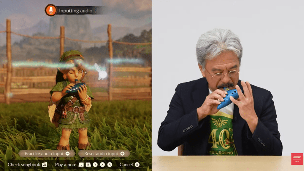 the legend of zelda ocarina of time, suonare