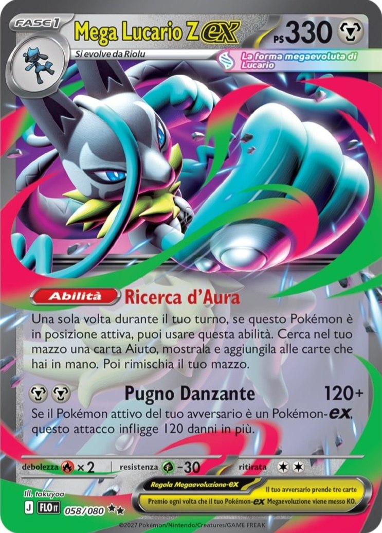 Mega Lucario Z-ex italiana