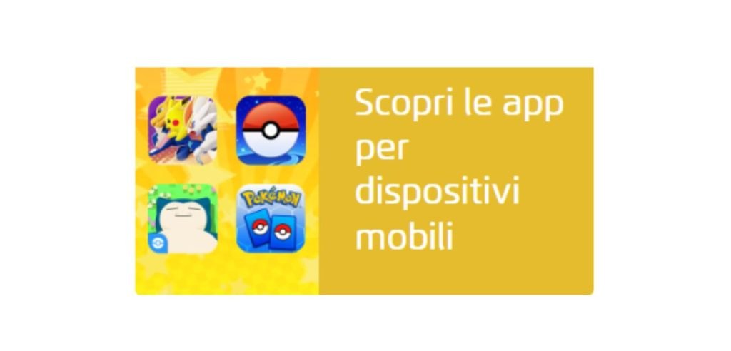 App Pokémon Sito Ufficilale