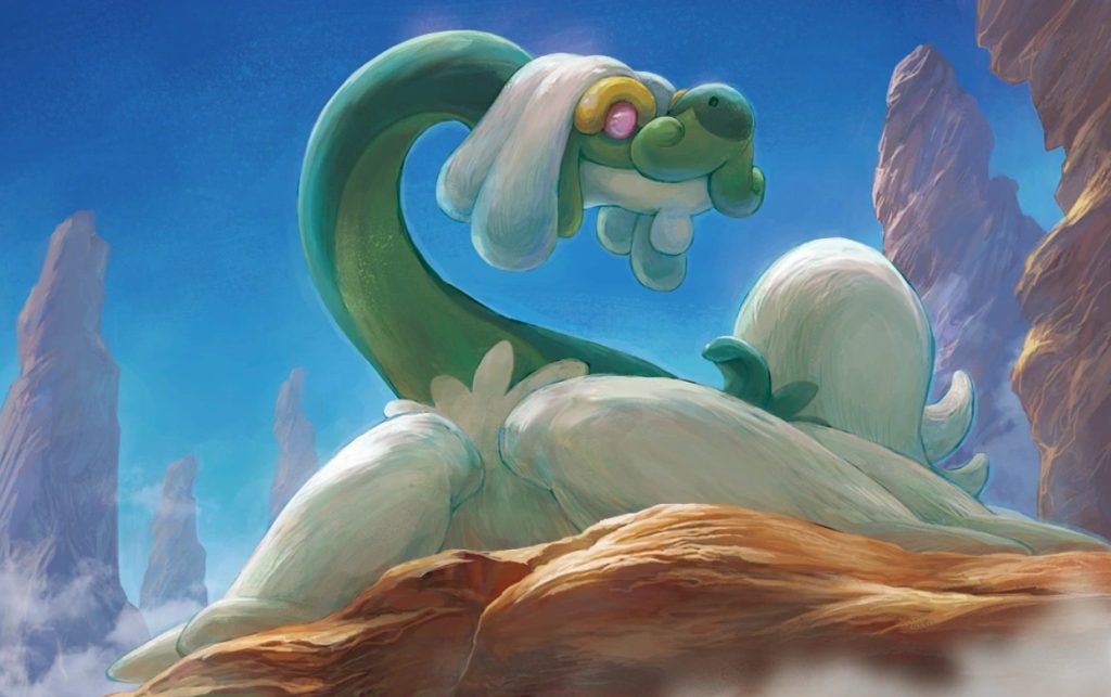 Pokémon Drampa wallpaper illustrazione Hasuno