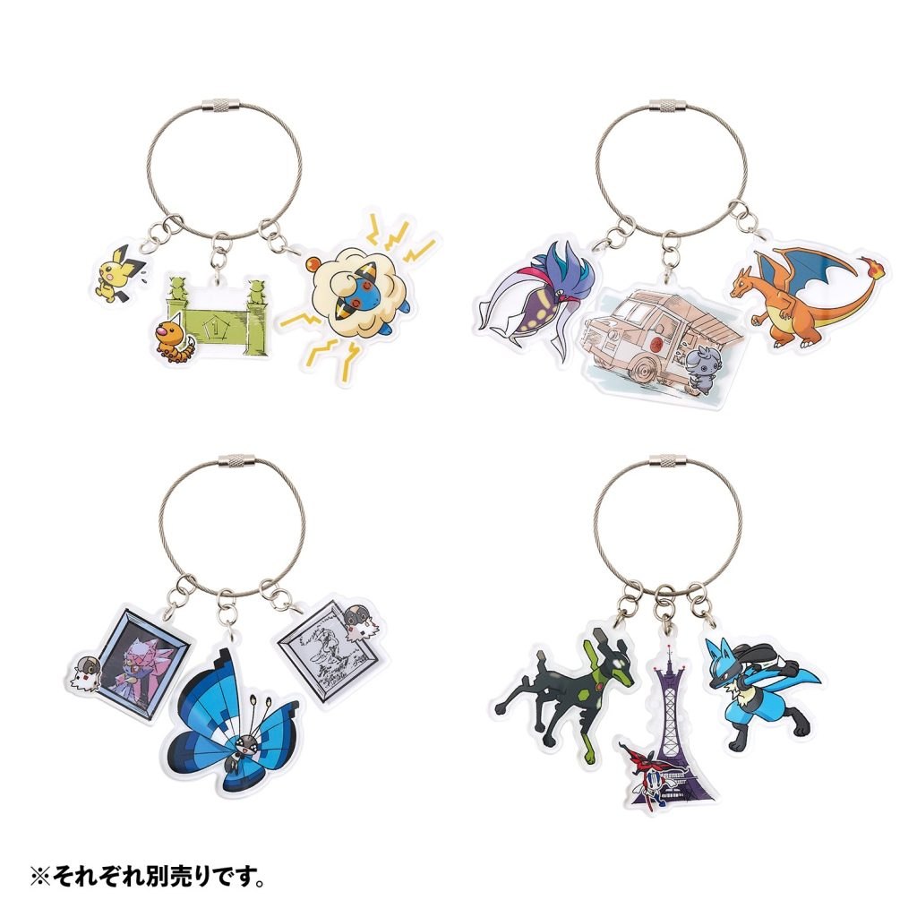 Portachiavi triplo in acrilico, collezione di Leggende Pokémon: Z-A, Pokémon Center