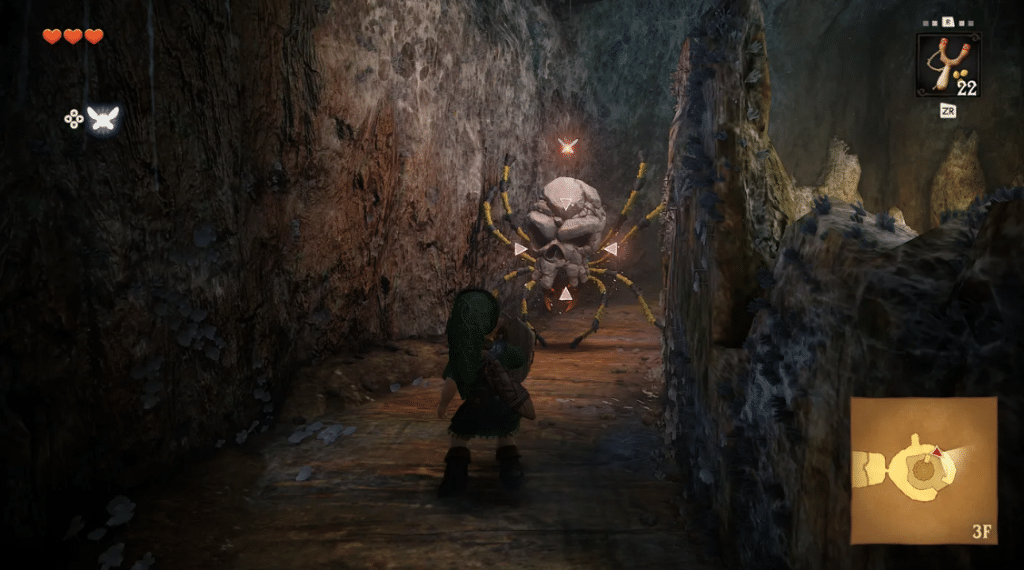 the legend of zelda ocarina of time sfida con aracnula