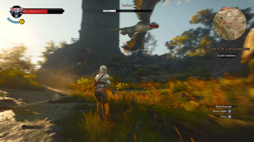 the witcher 3 cirilla vs basilisco
