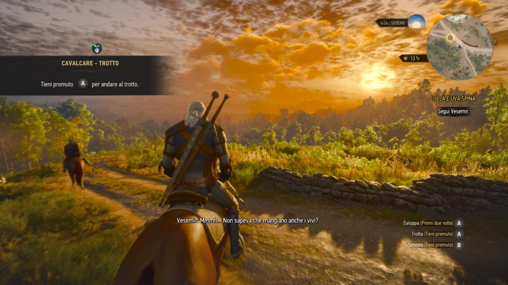 the witcher 3 primi minuti di gameplay