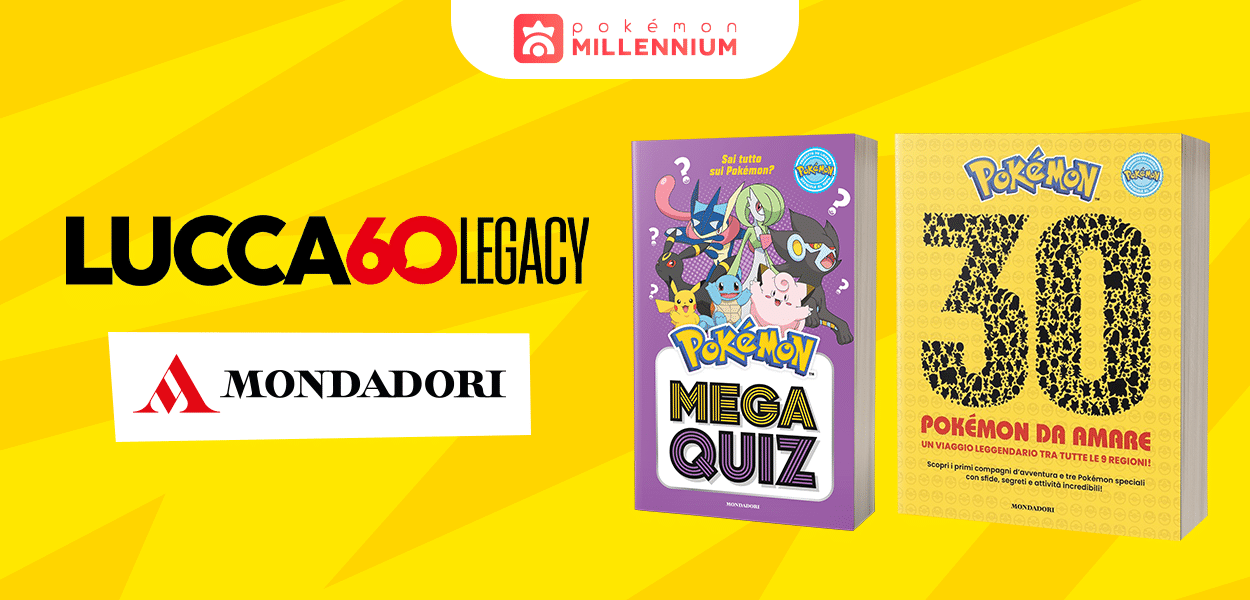 Pokémon Millennium al Lucca Comics & Games 2026 insieme a Mondadori